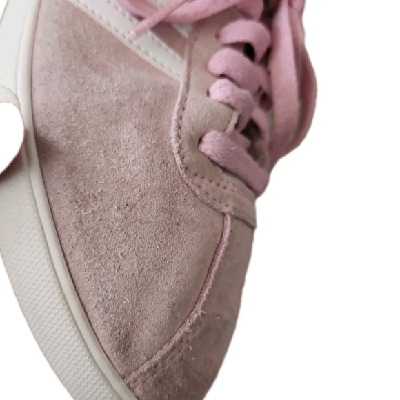Adidas Women’s Pink Suede Courtside Sneakers Classic Sporty Casual Shoe 9 - Picture 12 of 15